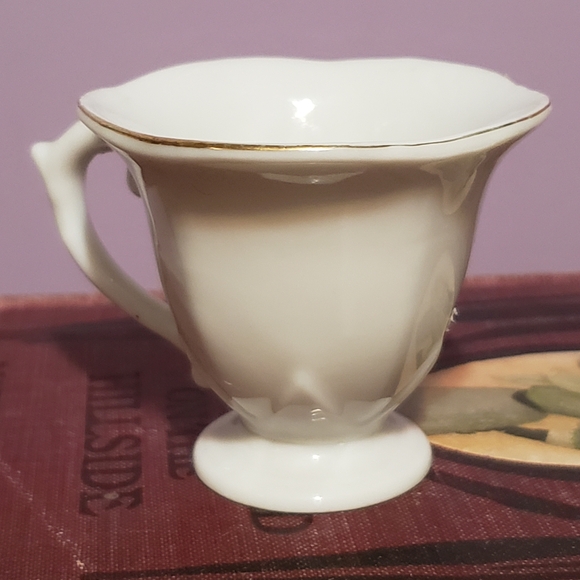 Vintage Miniature Teacup and Saucer Mismatched Rooster Rabbit - Picture 5 of 8